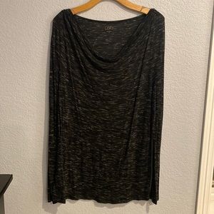 Black Marled Shirt - Loft